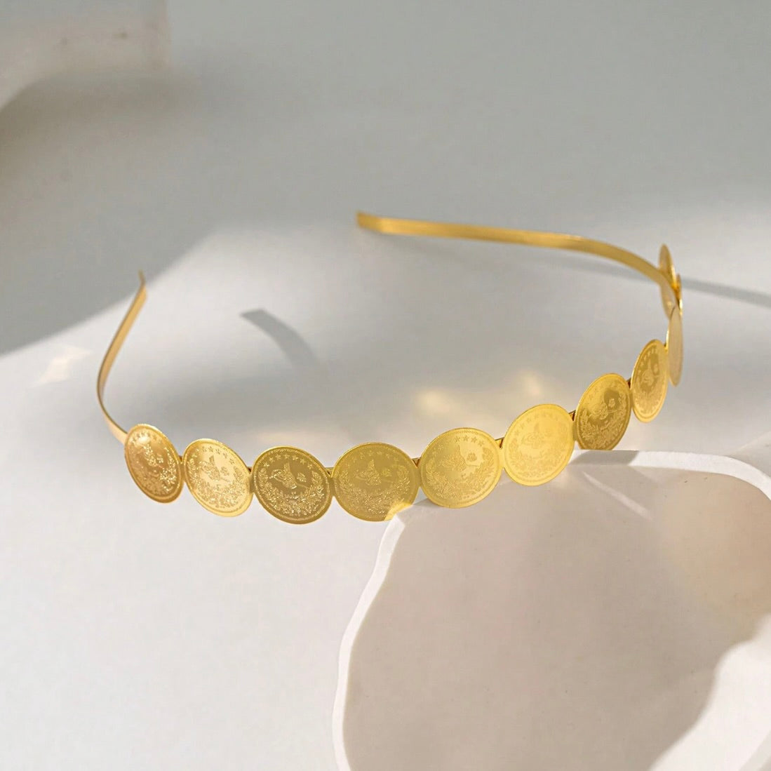 Gold Coin Headband