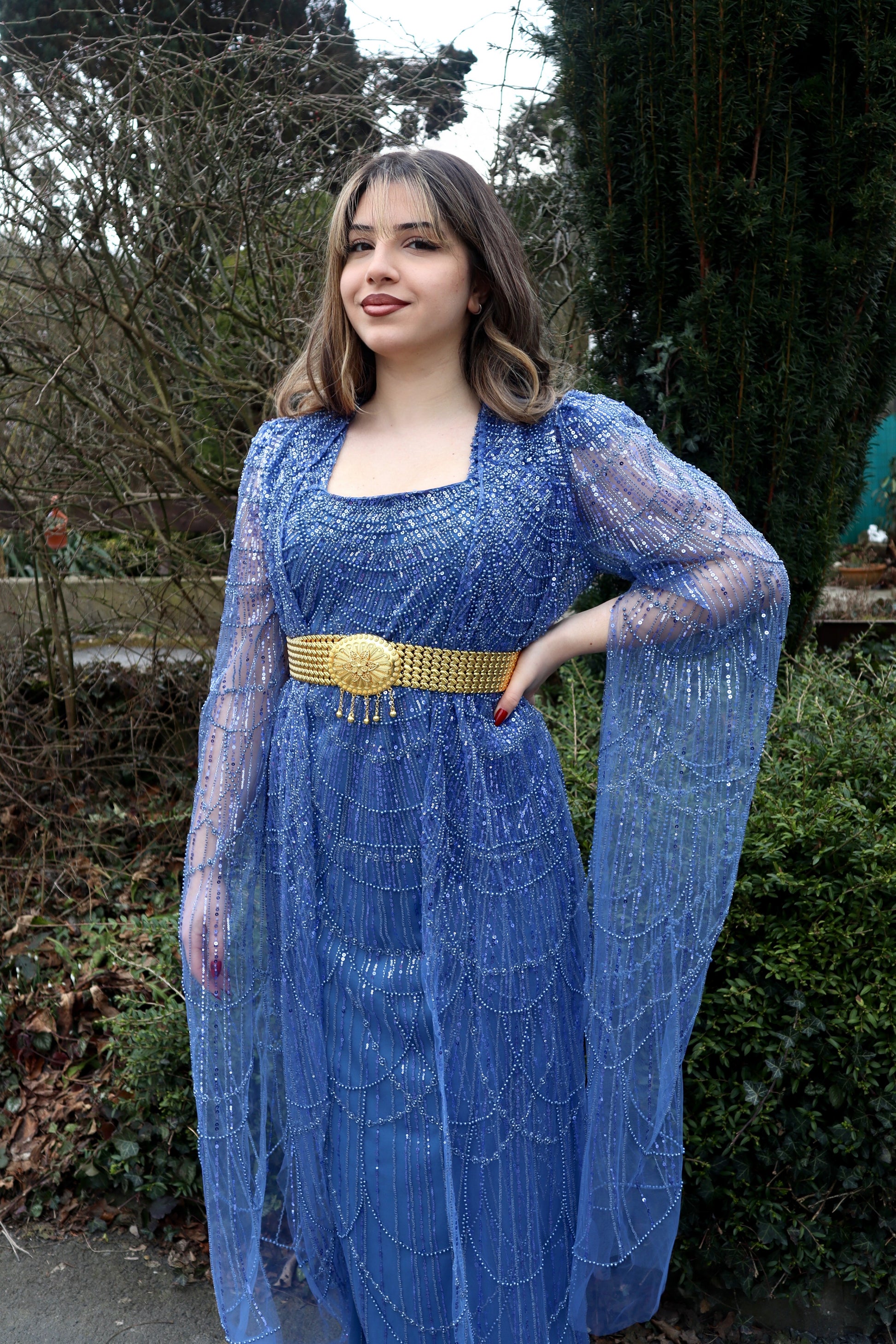 Chopi - Blue Kurdish Dress dil fistan Chopi - Blue Kurdish Dress dil fistan