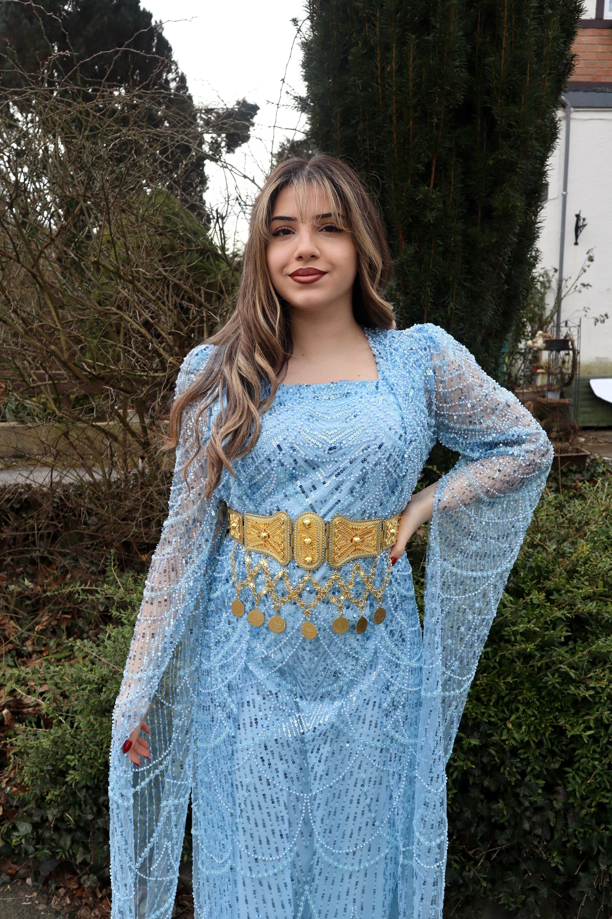 blue kurdish dress Draped in royal blue A tribute to my roots, my strength, my story. This Kurdish dress carries more than beauty it carries culture, pride, and generations of tradition woven into
